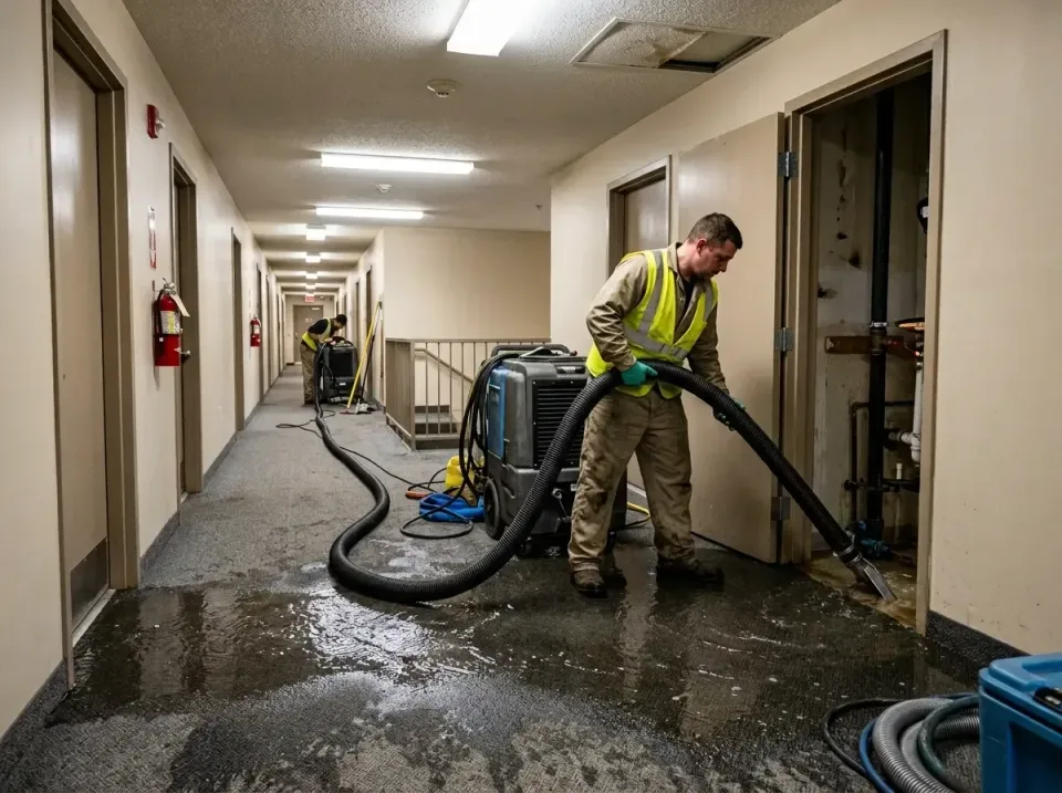multi-unit-apartment-hallway-f-005 — frequently asked questions, Emergency Burst Pipe Water Extraction & Removal in Murphysb…